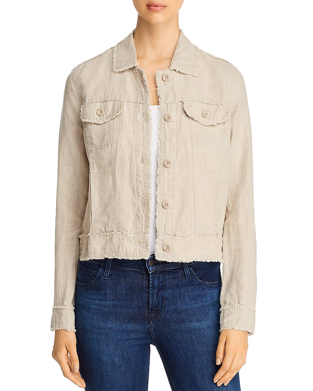 Tommy Bahama Two Palms Raw-Edge Linen Jacket