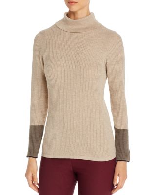 Color-Block Turtleneck Sweater 
