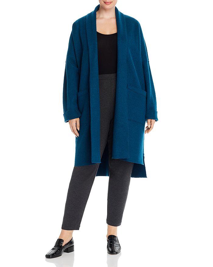 Eileen fisher blue coat top