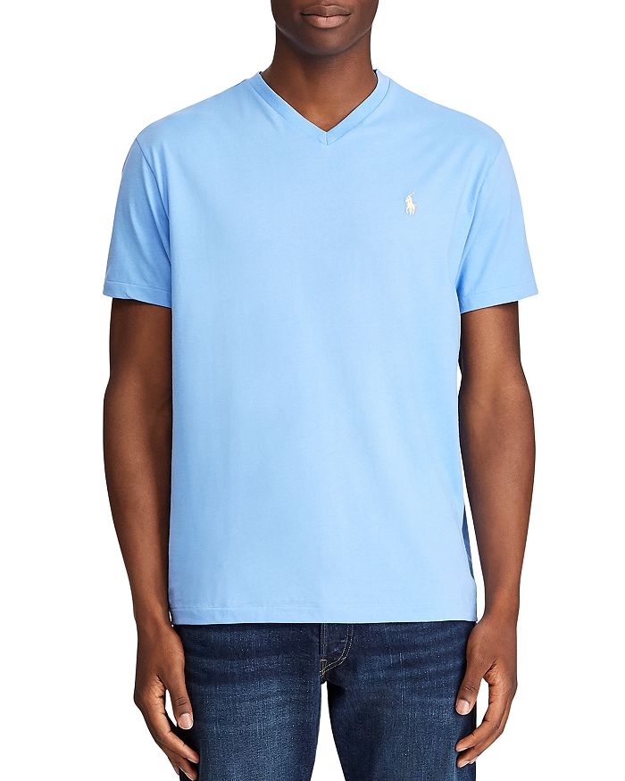 Polo Ralph Lauren Men's Classic-fit V Neck T-shirt In Cabana Blue | ModeSens