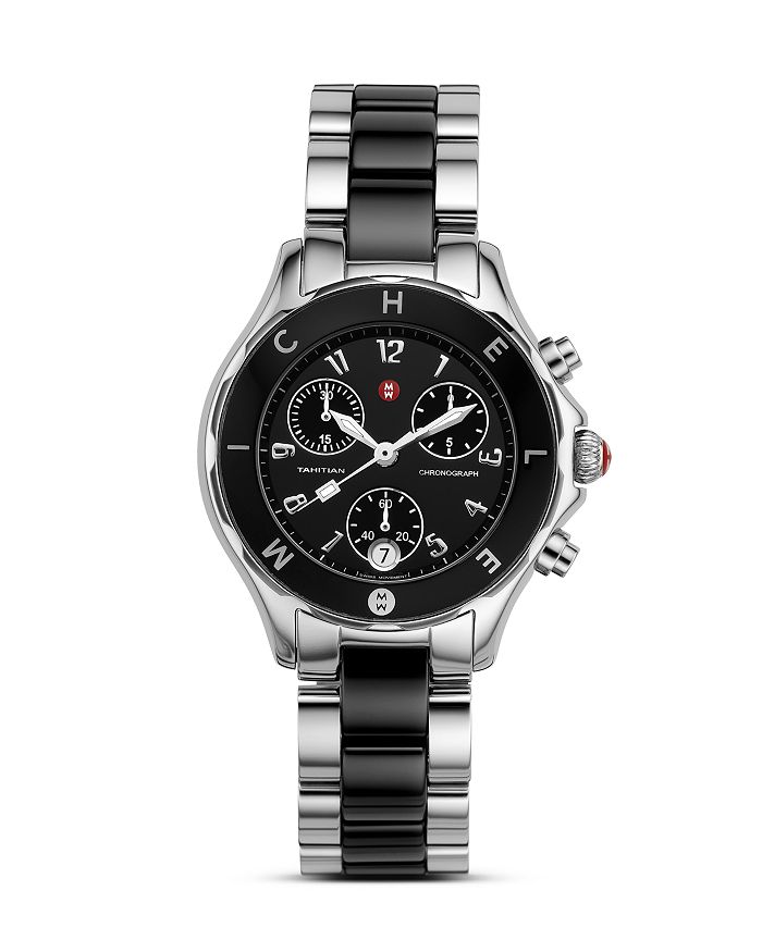 Michele tahitian ceramic store watch