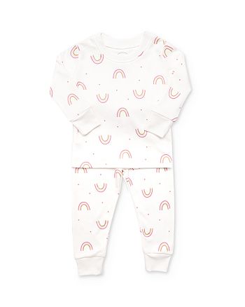 Tun Tun - Girls' Rainbow Print Top & Pants Pajama Set - Baby