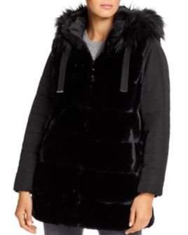 Via Spiga - Mixed Media Puffer Jacket 