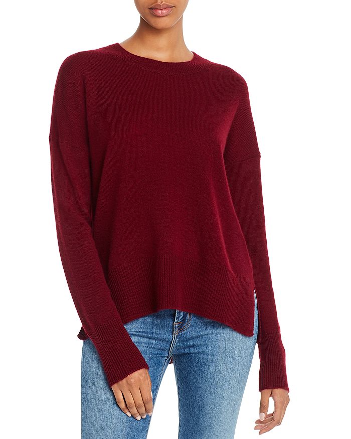Theory Karenia Cashmere Sweater In Deep Cherry