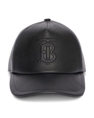 burberry leather hat