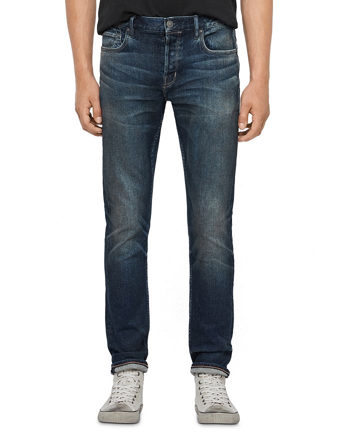 ALLSAINTS Rex Slim Fit Jeans in Mid Indigo | Bloomingdale's