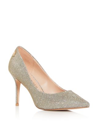 KURT GEIGER LONDON Kurt Geiger Women s Penina Glitter Pointed Toe Pumps Bloomingdale s