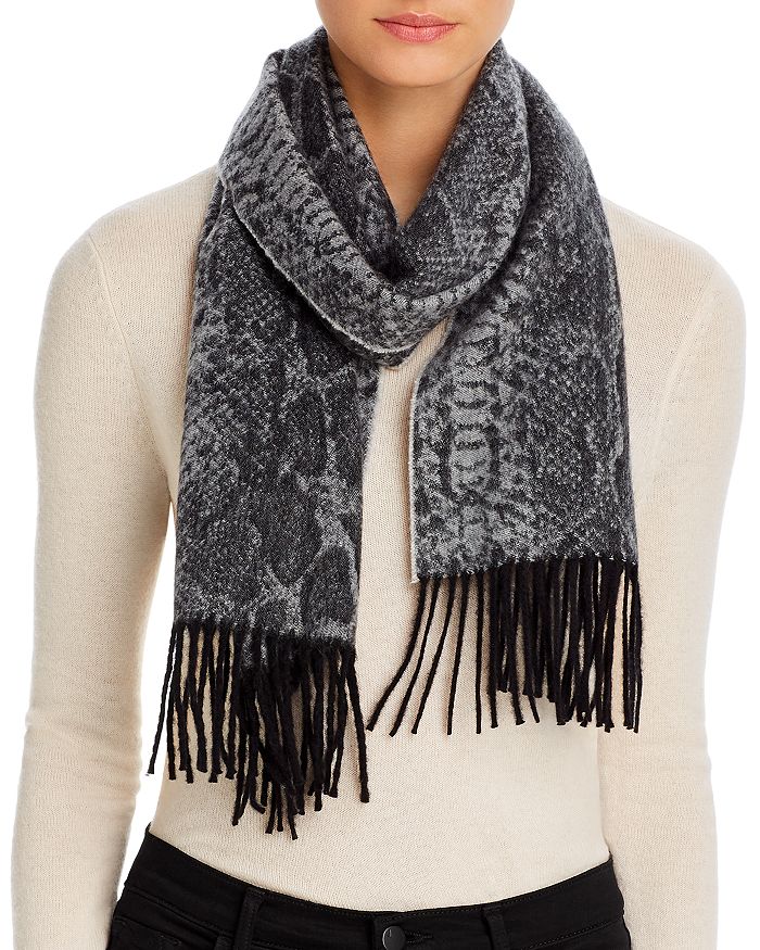 C by Bloomingdale's Cashmere C by Bloomingdale's Snake Cashmere Scarf