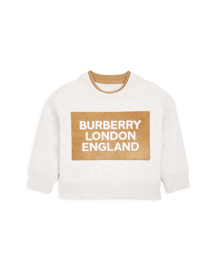 BURBERRY GIRLS' FABBIO LOGO SWEATSHIRT - LITTLE KID, BIG KID,8019688