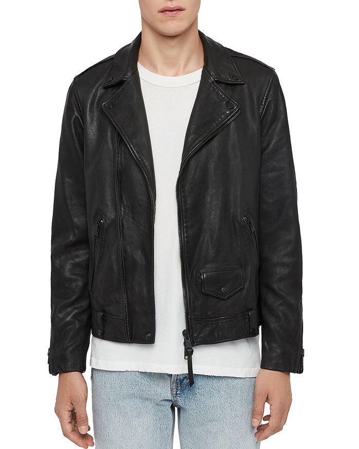 Allsaints X Willock Leather Biker Jacket - 100% Exclusive In Black