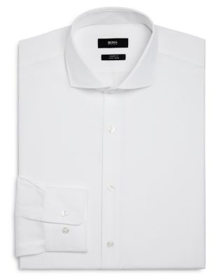 BOSS - Solid Sharp Fit Dress Shirt