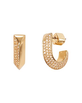 kate spade new york Raise the Bar Small Huggie Hoop Earrings |  Bloomingdale's