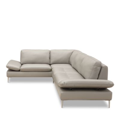 Lorenzo 2-Piece Leather Sectional - Exclusive