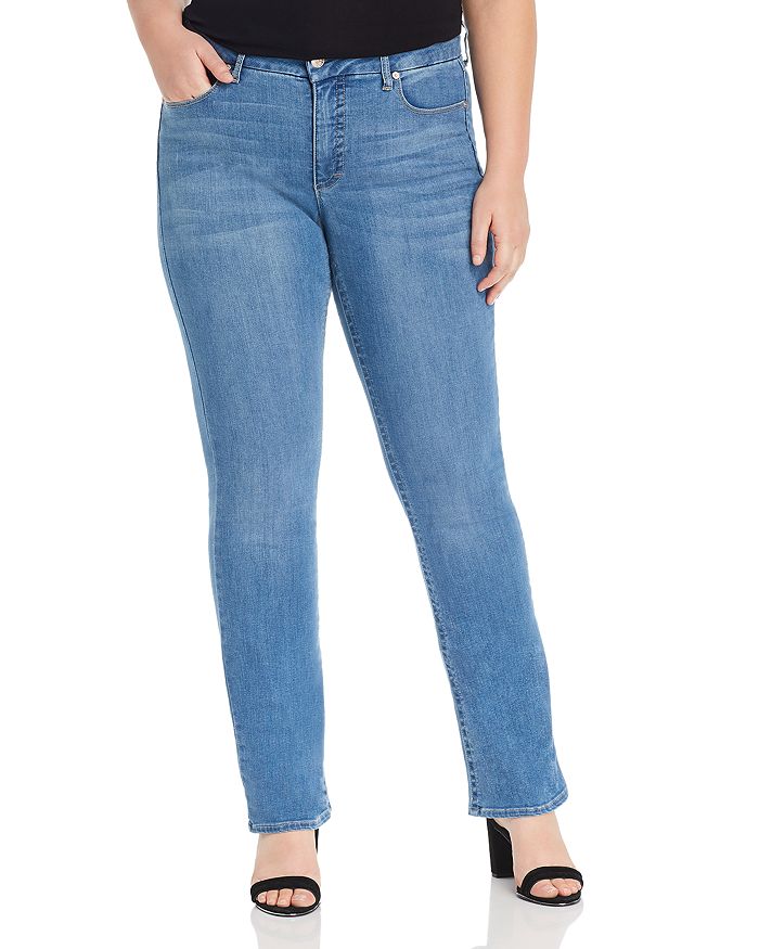 Seven7 Jeans Plus Lia Tummyless Micro-Bootcut Jeans in Lone Star ...