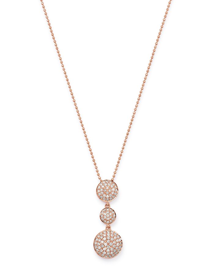 Bloomingdale's Pave Diamond Pendant Necklace in 14K Rose Gold, 0.55 ct ...