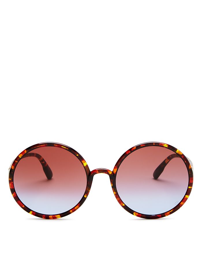 Dior Women's Sostellaire3 Round Sunglasses, 59mm In Havana/pink Gradient
