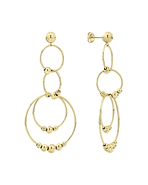 Lagos 18K Yellow Gold Caviar Gold Chandelier Earrings