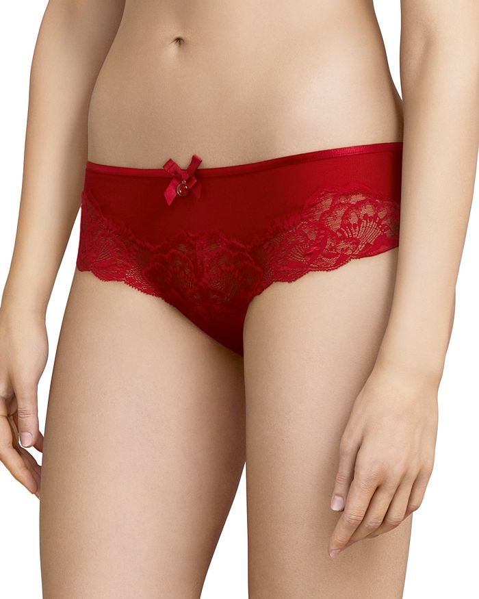 Chantelle Orangerie Lace Hipster In Candy Apple