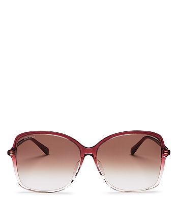 gucci 60mm square sunglasses