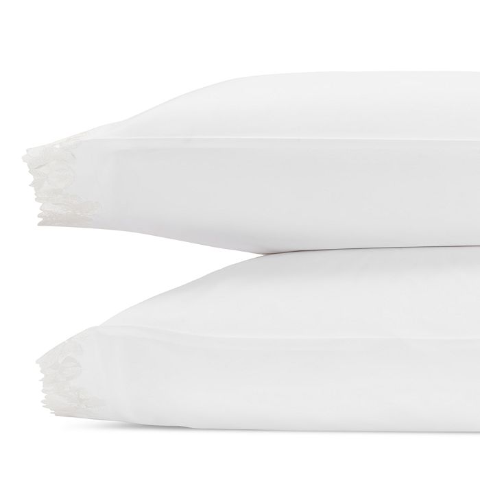 Matouk Virginia Standard Pillowcases, Pair In White