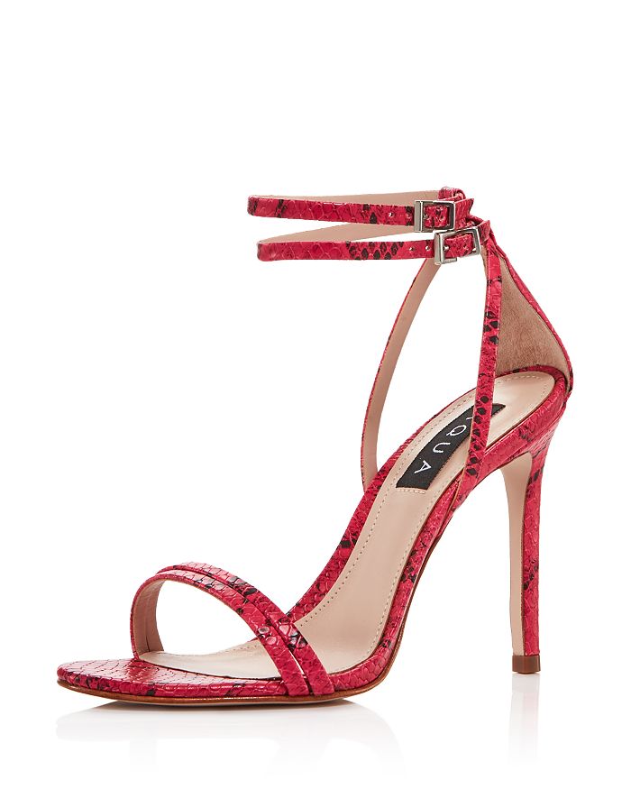 Aqua Women's Silvana High-heel Strappy Sandals - 100% Exclusive In Vibrant Pink