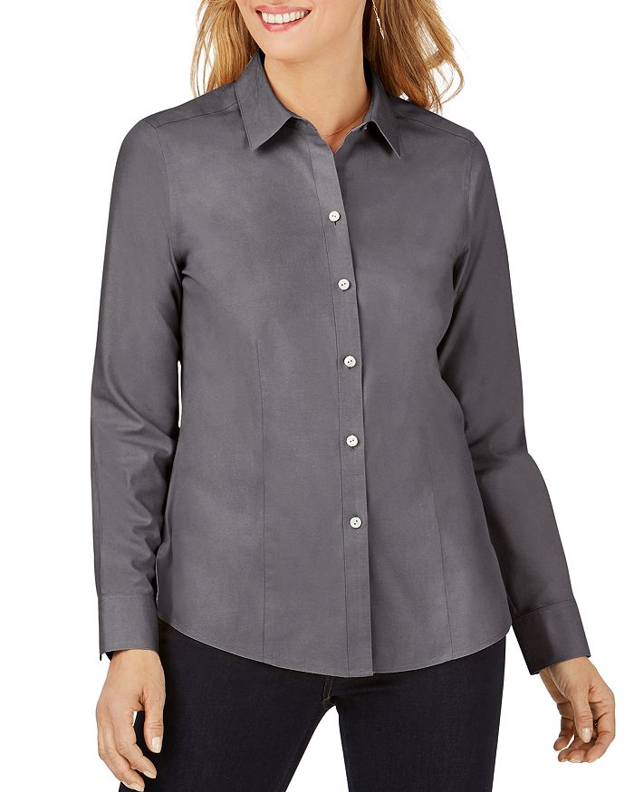 Foxcroft Dianna Cotton Non-Iron Shirt | Bloomingdale's