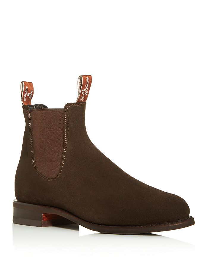 R.M. Williams Brown Suede Chelsea Boots