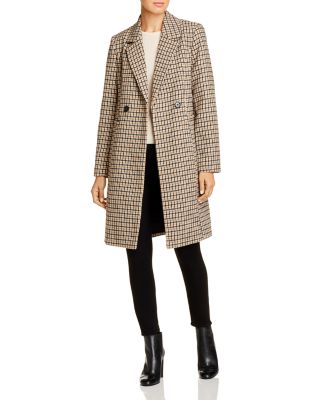 Vero Double-Breasted Checked Coat | Bloomingdale's