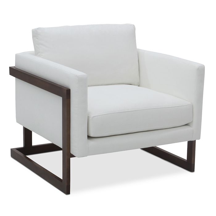 Bloomingdale's Artisan Collection Magnolia Wood Frame Chair In Graceland Snow