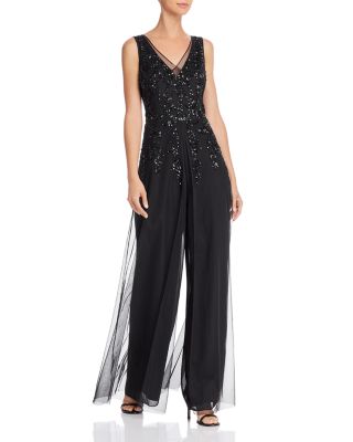 Adrianna papell sequined jumpsuit best sale