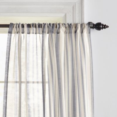 Hampton Striped Sheer Curtain Panel, 52&amp;quot; x 84&amp;quot; 