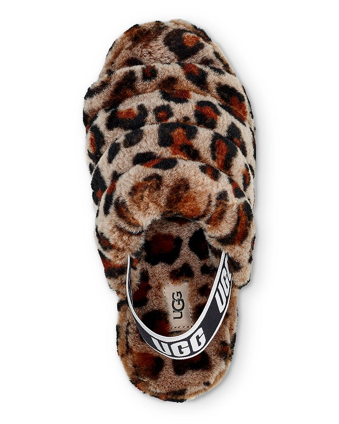 ugg fluff yeah womens leopard slippers