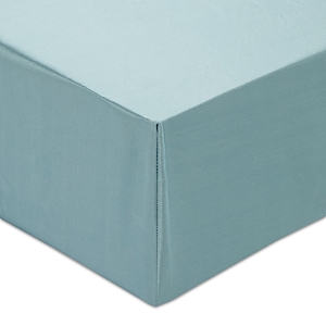 Gingerlily Silk Solid Fitted Sheet, Queen In Teal