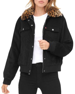 levi's faux fur trucker jacket