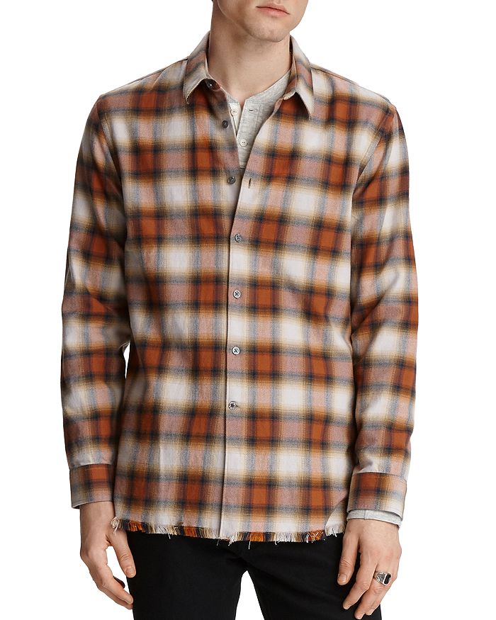 John Varvatos Star USA Randy Regular Fit Plaid Shirt | Bloomingdale's