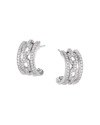 david yurman diamond huggie earrings