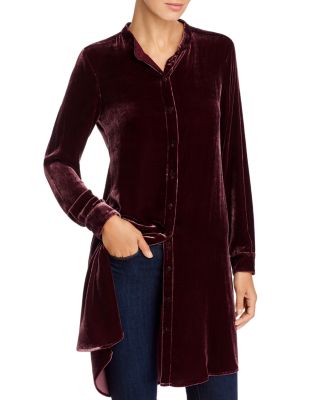 eileen fisher velvet tunic top