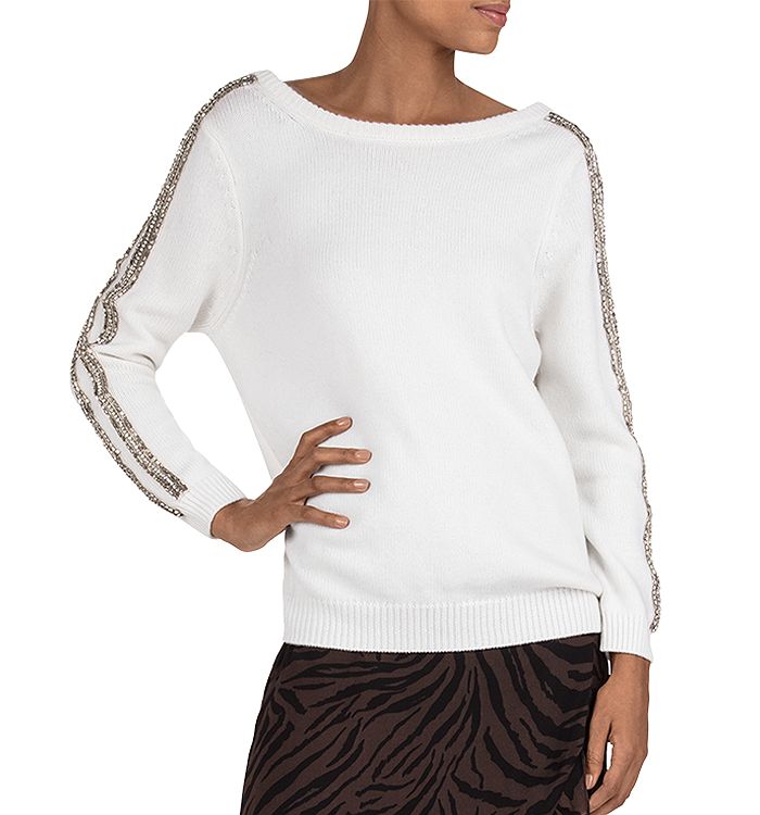 ba&sh Delhia Embellished Sweater Bloomingdale's