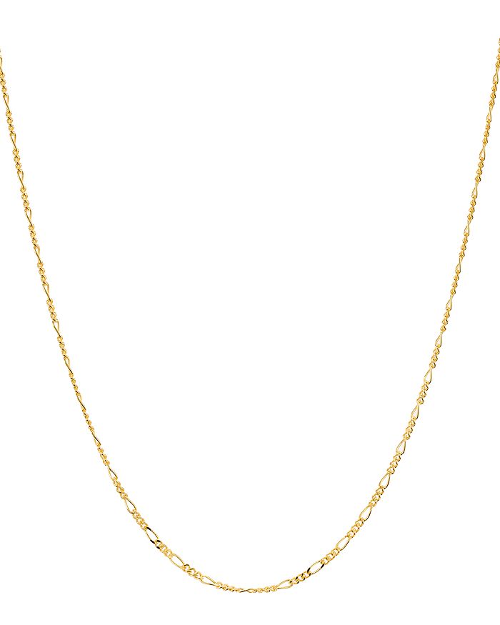 Argento Vivo Mini Figaro Chain Necklace In 18k Gold-plated Sterling Silver, 16-18