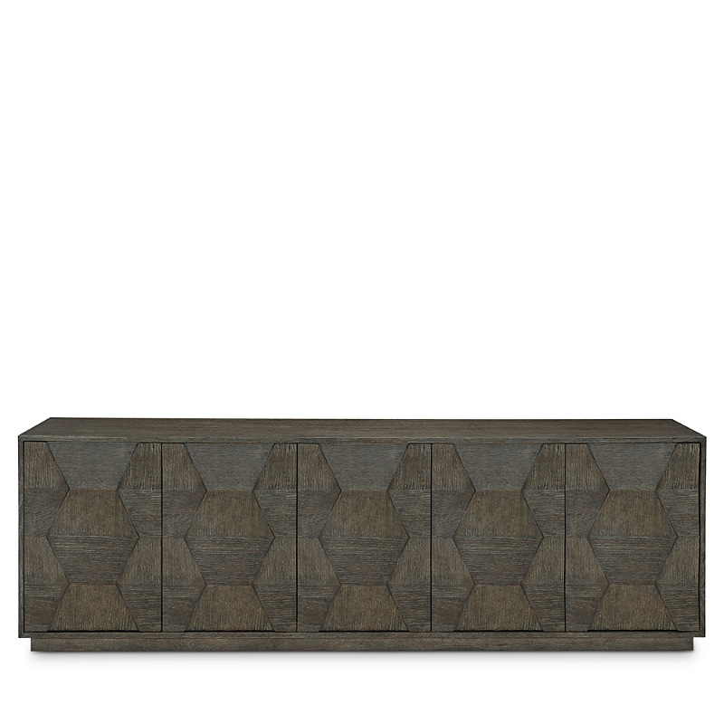 Bernhardt Linea Entertainment Console In Cerused Charcoal