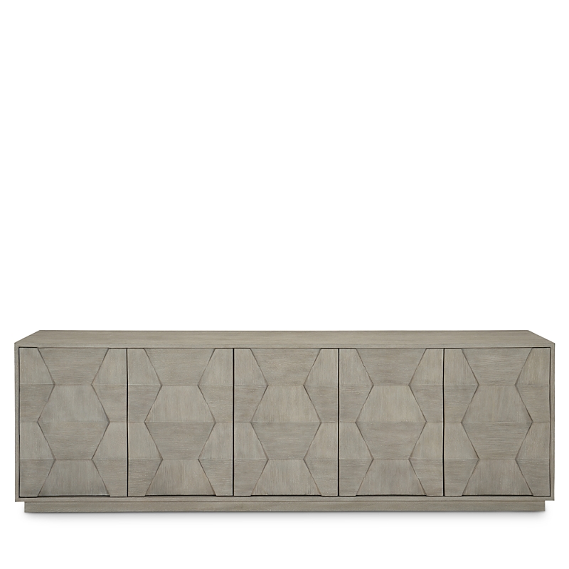 Bernhardt Linea Entertainment Console In Cerused Greige