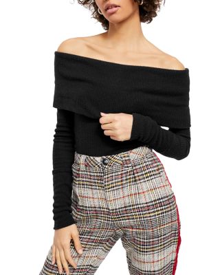 Free people off the shoulder sweater hotsell