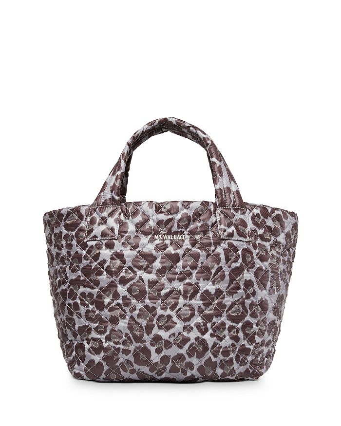 Mz Wallace Leopard Print Small Metro Tote In Magnet Leopard