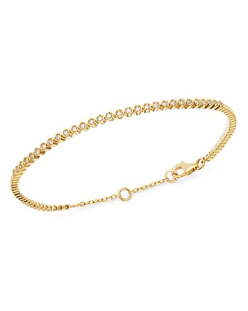 Bloomingdale's - Bezel-Set Diamond Stacking Bracelet in 14K Yellow Gold, 0.25 ct. t.w. - 100% Exclusive