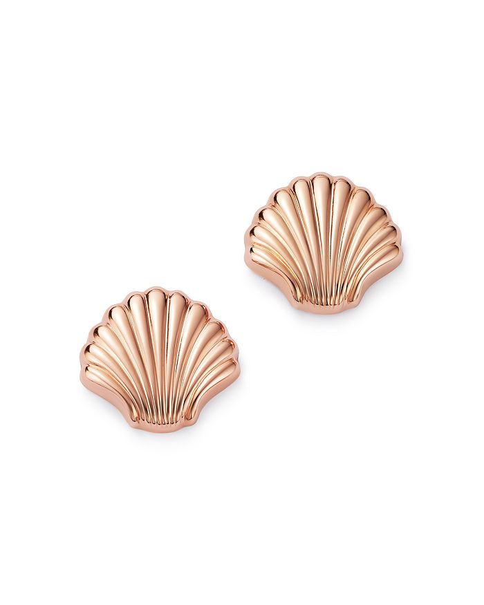 Bloomingdale's Shell Stud Earrings In 14k Rose Gold - 100% Exclusive