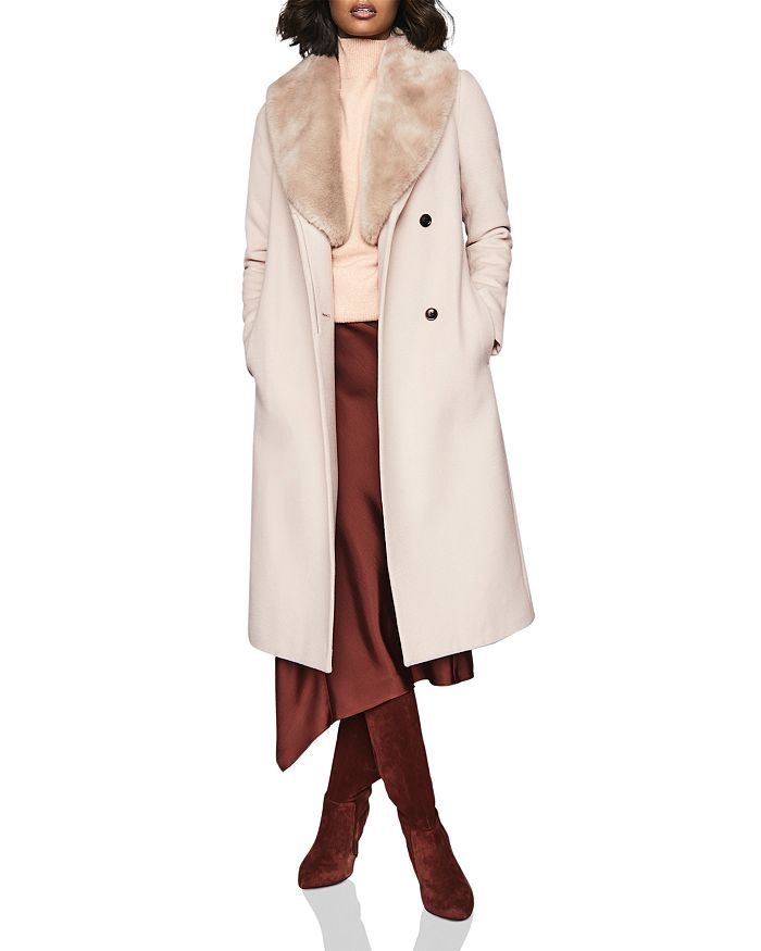 Reiss fur 2024 collar coat