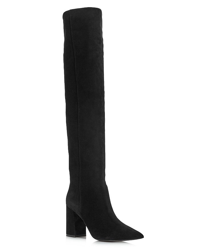 Tabitha Simmons Women's Izzy High-heel Over-the-knee Boots In Black Suede