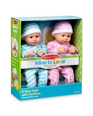Mine to Love Twins Luke & Lucy Dolls - Ages 18 Months+