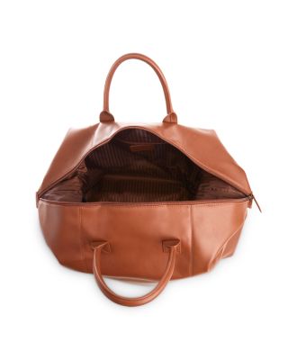 Leather Weekender Duffel Bag