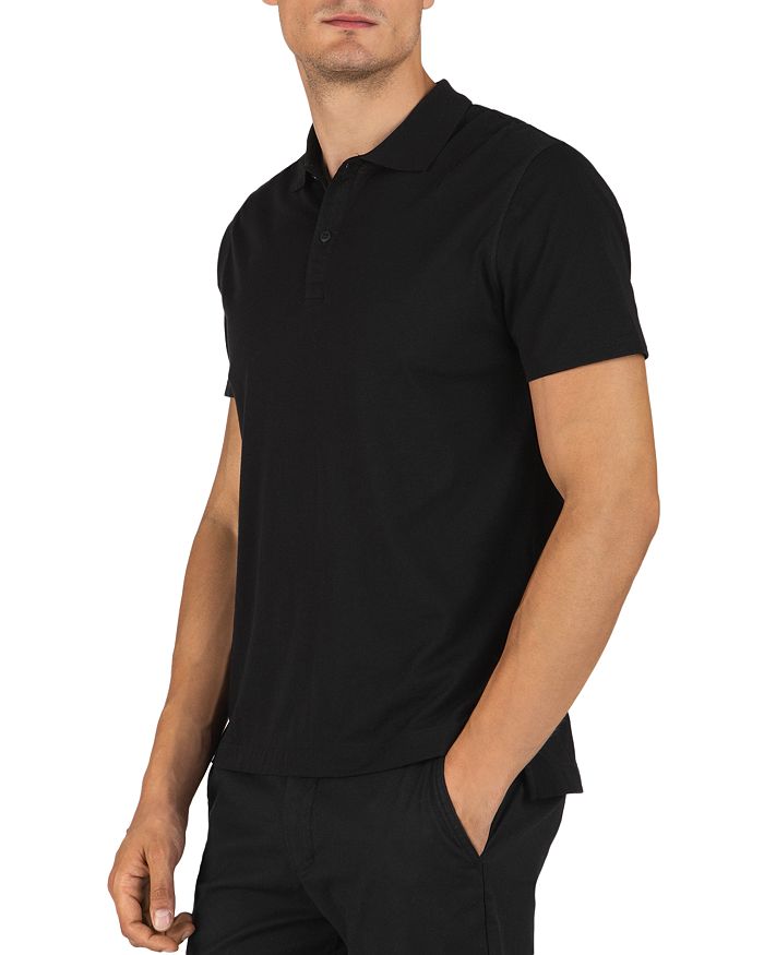 Shop Atm Anthony Thomas Melillo Classic Fit Polo Shirt In Black